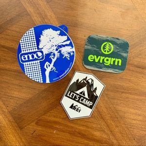 outdoor sticker pack of three